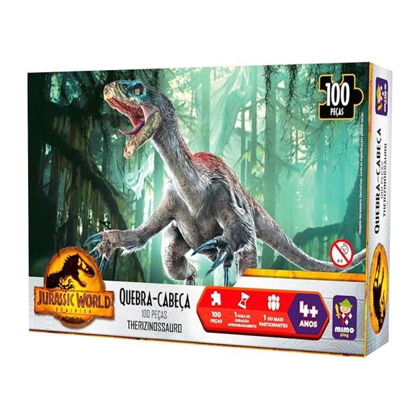 Imagem de Quebra-Cabeça Therizinosaurus Jurassic World 100 Peças Mimo Toys - 2084