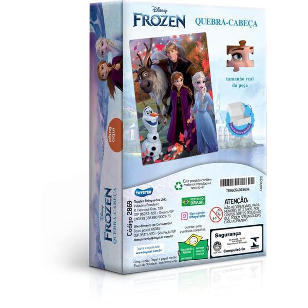 Imagem de Quebra-Cabeça Toyster Frozen Cartonado 200 Peças