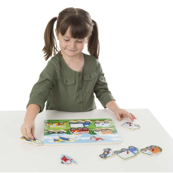 Imagem de Quebra-Cabeça Veículos Melissa & Doug - 8 peças