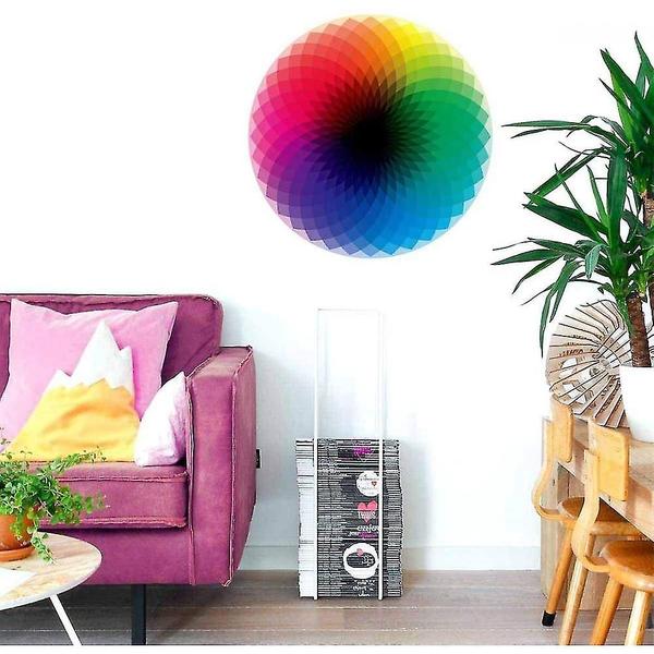 Imagem de Quebra-cabeça Wokex Round Grandient Colour Rainbow 1000 Piec