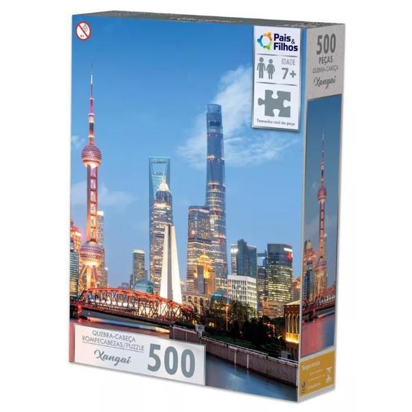 Imagem de Quebra Cabeça Xangai China 500 Peças Puzzle Premium