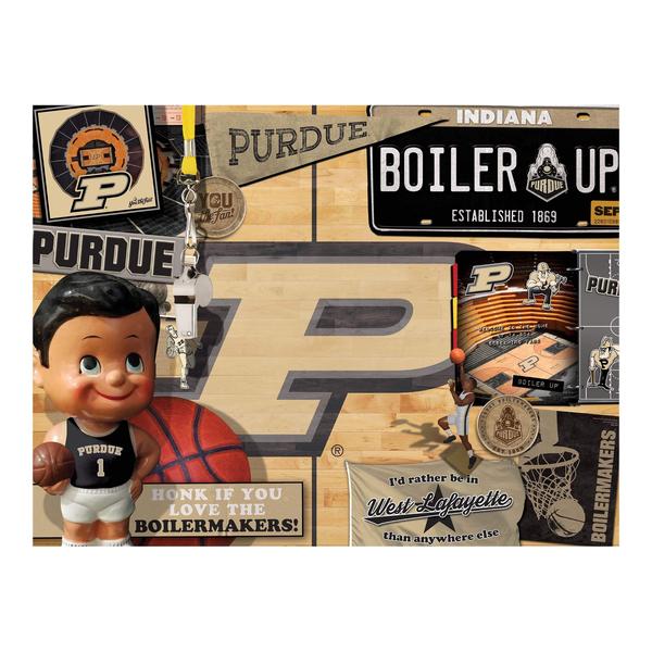 Imagem de Quebra-cabeça YouTheFan NCAA Purdue Boilermakers BB Retro 500 peças