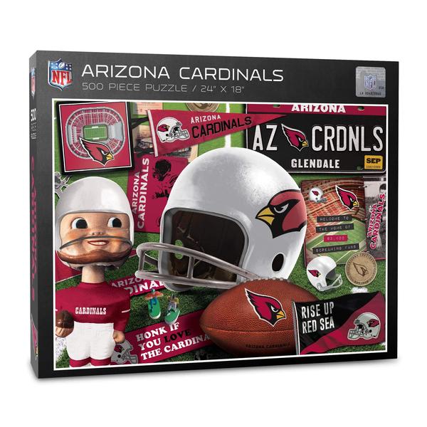 Imagem de Quebra-cabeça YouTheFan NFL Arizona Cardinals Retro 500 peças