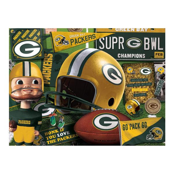 Imagem de Quebra-cabeça YouTheFan NFL Green Bay Packers Retro 500 peças