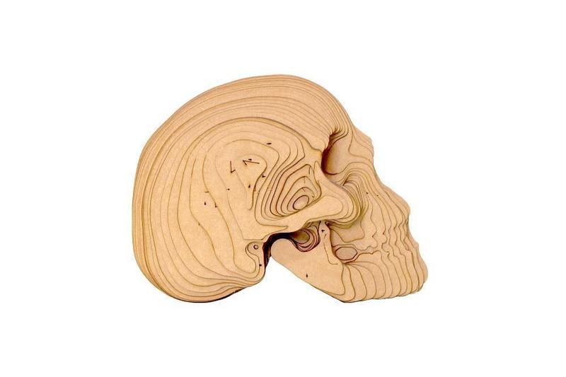 Imagem de Quebra Cabeças 3D Cranio Busto Mdf 3Mm Natural - Darama