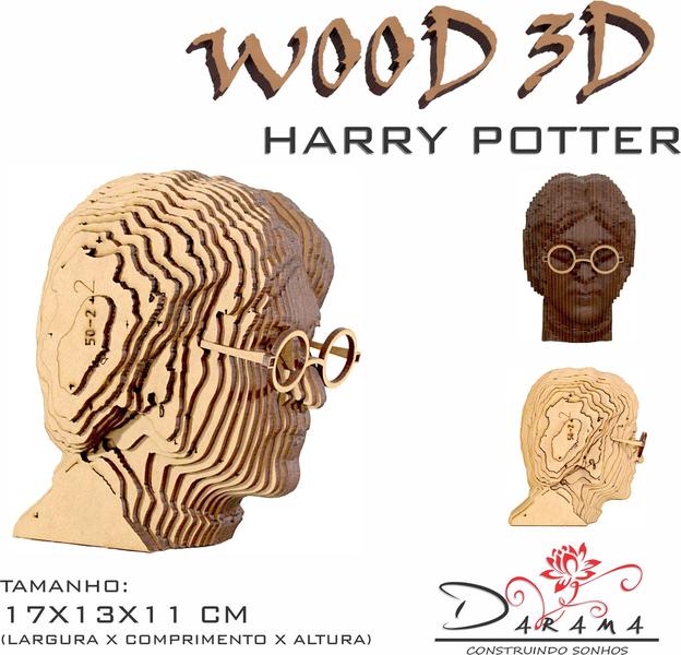 Imagem de Quebra cabeças 3d harry potter decoração ornamento enfeite