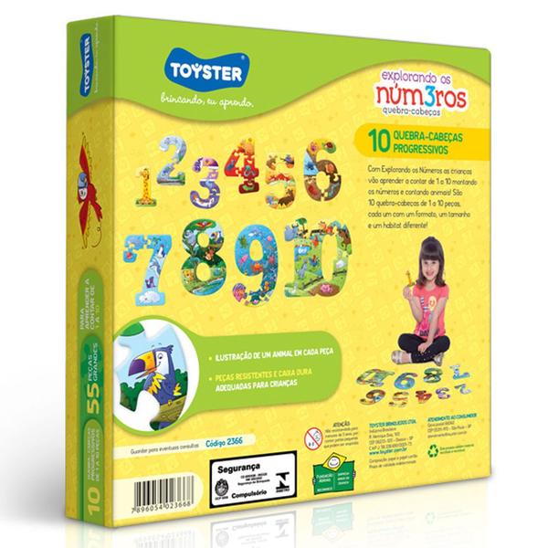 Imagem de Quebra-Cabecas Educativos - Explorando os Numeros TOYSTER