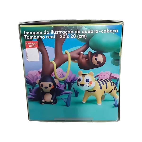 Imagem de Quebra Cabecinha para os Pequeninos Floresta c/ 4 Peças Grandes Cooper Fun - 00169