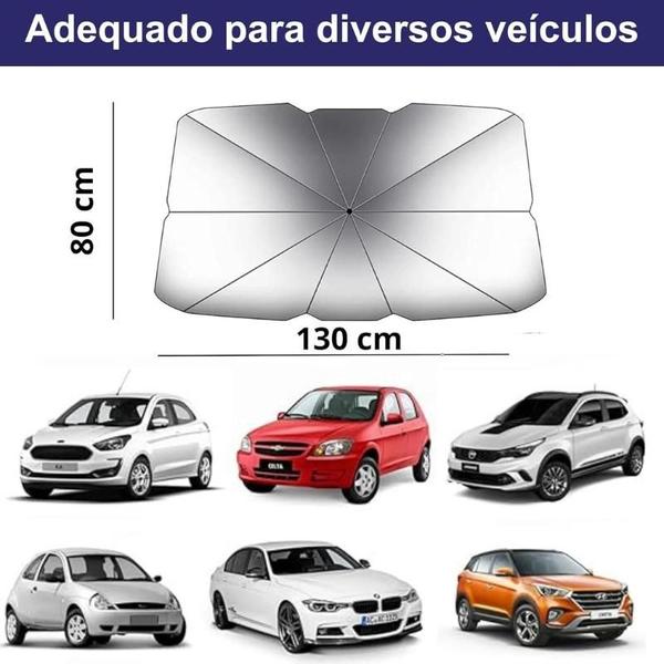 Imagem de Quebra Sol Para Carro Portatil Para-brisa Guarda Sol Parabrisa Automotivo Protetor Solar Veicular Proteção Solar Uv Retr