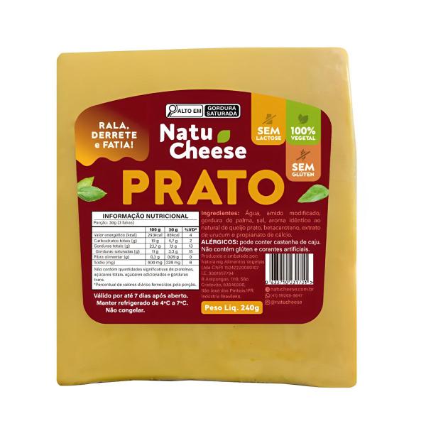 Imagem de Queijo Prato Vegetal Sem Lactose 240g NatuCheese