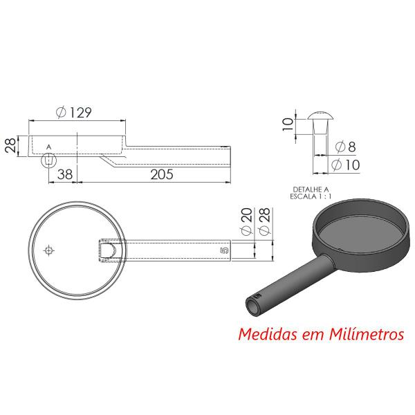 Queimador Simples Fogão Industrial de Ferro Fundido N05 13cm - Libaneza Imagem de Queimador Simples Fogão Industrial de Ferro Fundido N05 13cm