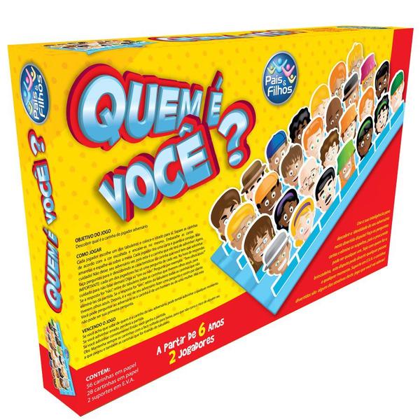 Quem é Você Jogo Infantil de Tabuleiro Interativo Pais&Filhos - Pais & Filhos Imagem de Quem é Você Jogo Infantil de Tabuleiro Interativo Pais&Filhos