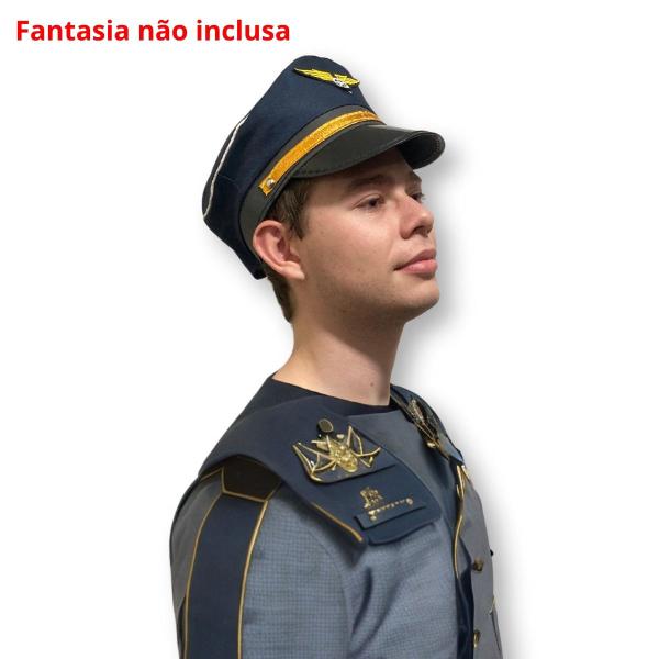 Imagem de Quepe Aviador Azul Adulto para Fantasias