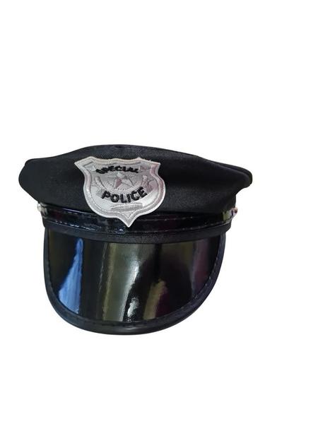 Imagem de Quepe Policial Adulto Cap Fantasia Cosplay Chapéu