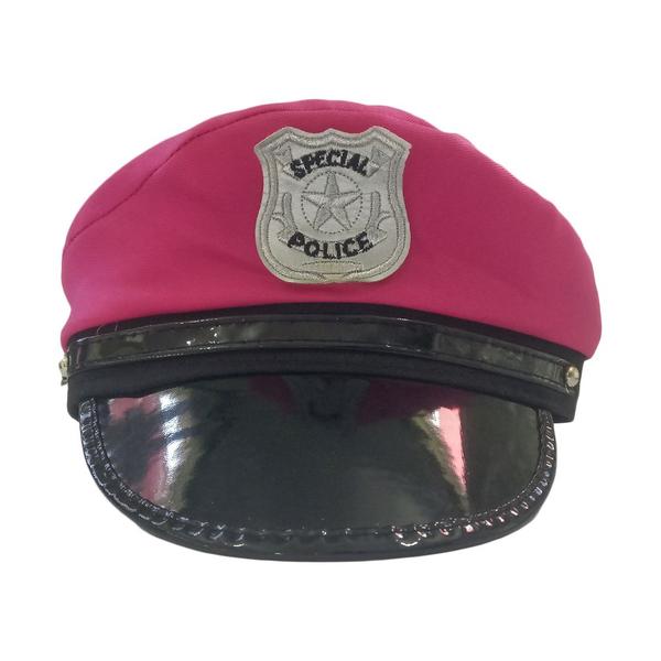 Imagem de Quepe Policial Especial Rosa Adulto com Emblema