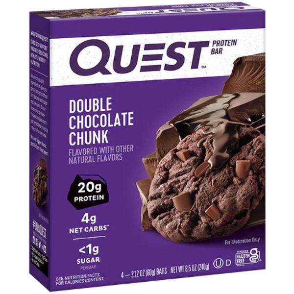 Imagem de Quest Protein Bar Caixa Com 12Un Double Chocolate Chunk