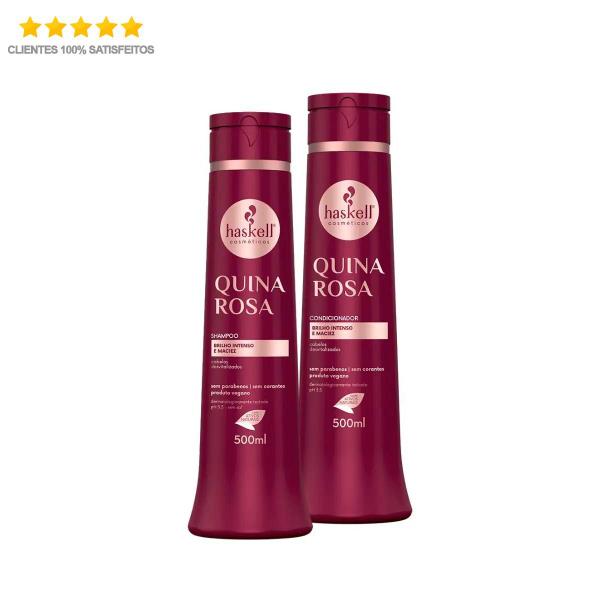 Imagem de Quina Rosa Kit Shampoo E Condicionador Haskell 500ml