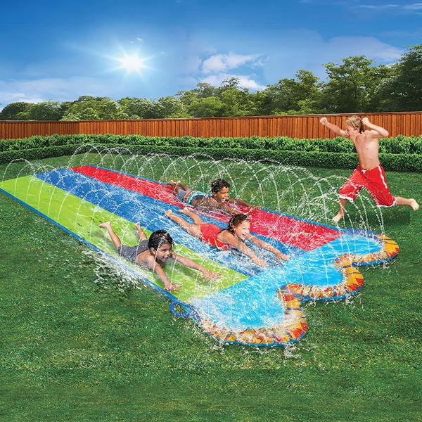 Imagem de Quintal externo inflável Water Slide BANZAI Triple Racer