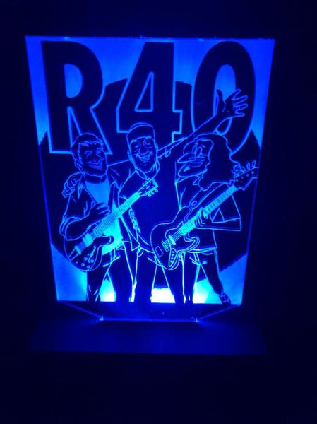 Imagem de R40 Banda, Música, Luminária Led 16 cores, Decoração, Abajur