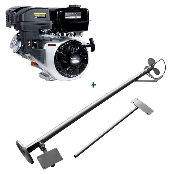 Rabeta para Barco 2,2 m Eixo de 1 Pol com Motor Toyama TE150 15 hp Imagem de Rabeta para Barco 2,2 m Eixo de 1 Pol com Motor Toyama TE150 15 hp