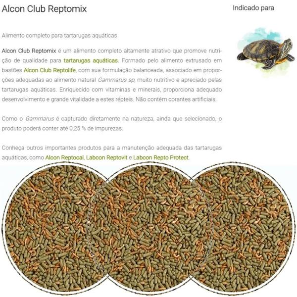 Imagem de Ração Alcon Club Reptomix 60g Para Tartarugas Aquáticas Kit Com 10