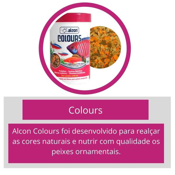 Ração Alcon Colours Para Peixes 50G Imagem de Ração Alcon Colours Para Peixes 50G