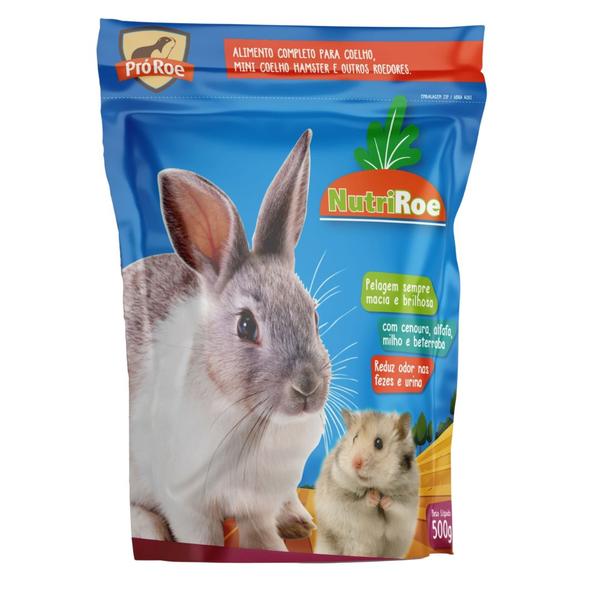 Imagem de Ração Alimento para Hamster Roedores Coelho Nutriroe 500g