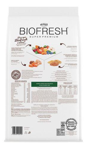 Imagem de Ração Biofresh Adulto Raças Pequena e Mini Sabor Carne, Frutas E Vegetais  10,1Kg