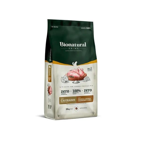 Imagem de Ração Bionatural Prime Gatos Castrados Frango 20Kg