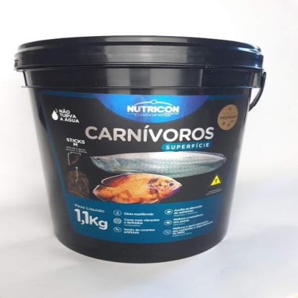 Imagem de Ração Carnivoros Superfície M Nutricon Peixes 1,1Kg