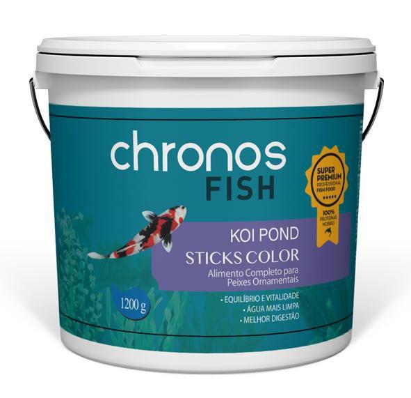 Imagem de Ração Chronos Fish Koi Pond Sticks Color 1200g Polinutri