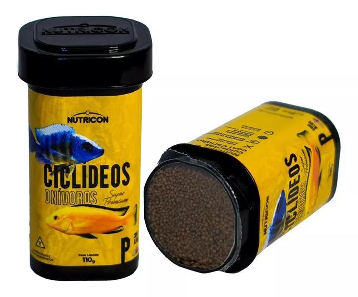 Ração Ciclideos Onivoros P 110g Nutricon Imagem de Ração Ciclideos Onivoros P 110g Nutricon
