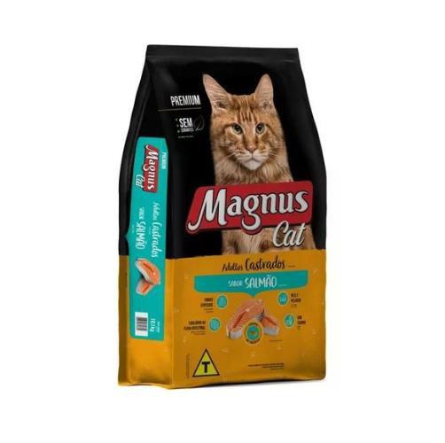 Imagem de Ração de Gato Magnus Cat Adulto Castrado Salmao 10,1kg 