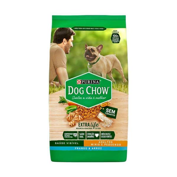 Imagem de Ração Dog Chow para Cães Adultos de Raças Pequenas Sabor Frango e Arroz - 1kg