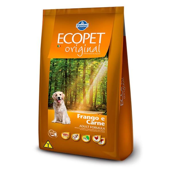 Imagem de Ração Ecopet Original Cães Adultos Carne e Frango  20kg