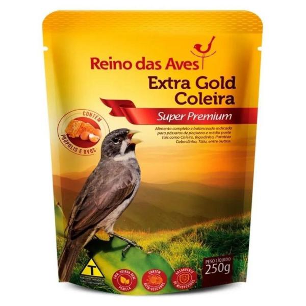 Imagem de Ração Extra Gold Coleiro + R.A Insetos - Reino das Aves