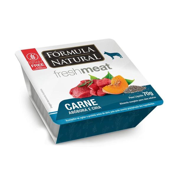 Imagem de Ração Fórmula Natural Fresh Meat Gourmet Cães Adultos Carne, Abóbora e Chia 70 g