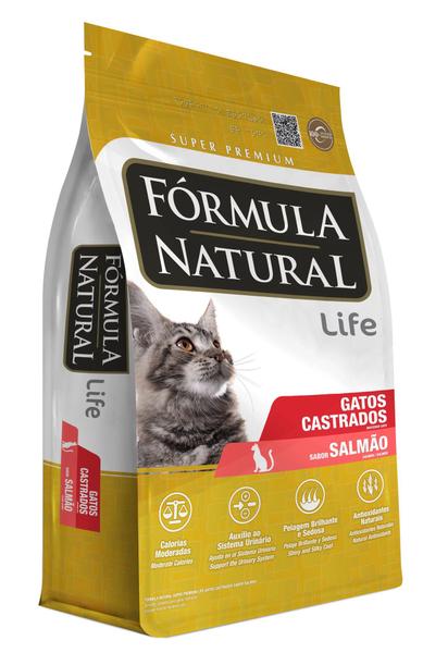 Imagem de Ração Fórmula Natural Gatos Castrados Salmão Sem Transgênicos 7 kg