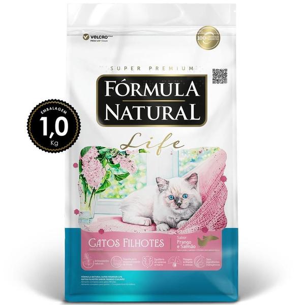 Imagem de Ração Fórmula Natural Life Gato Filhote Frango/Salmão 1Kg