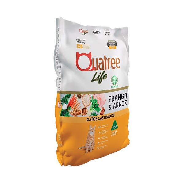 Imagem de Ração Gatos Castrados Quatree Life Natural Frango 10.1 Kg