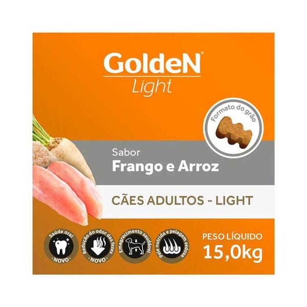 Imagem de Ração Golden Fórmula Light para Cães Adultos - 15kg