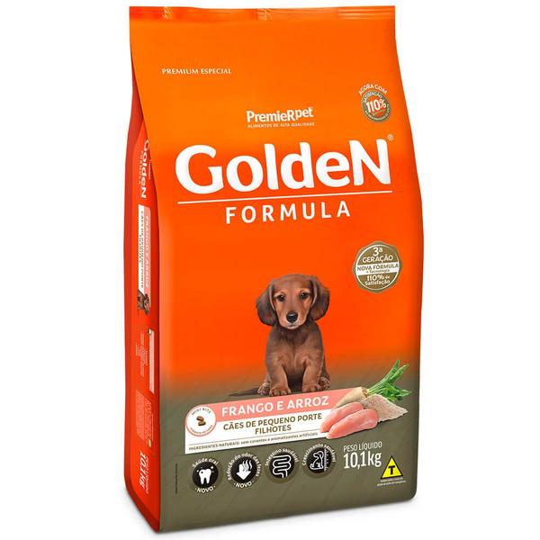 Imagem de Ração Golden Fórmula Mini Bits Para Cães Filhotes Sabor Frango e Arroz 10,1 Kg