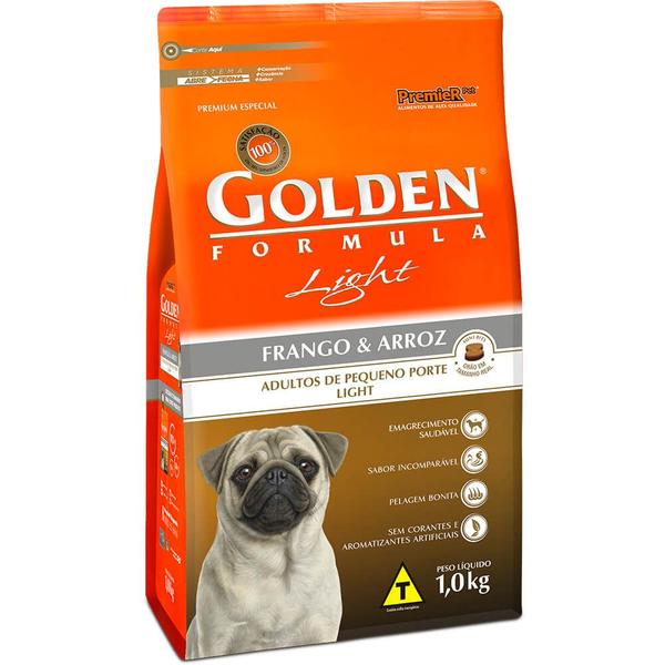 Imagem de Ração Golden Fórmula Para Cães Adultos Light Mini Bits Sabor Frango e Arroz 1 Kg