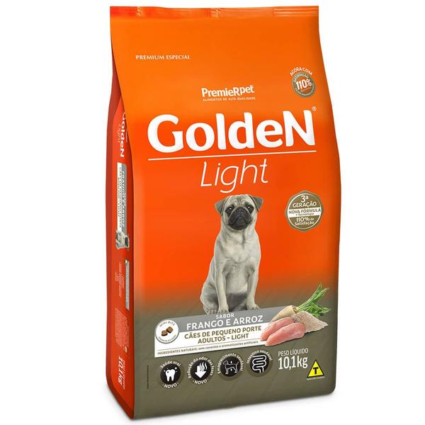 Imagem de Ração Golden Fórmula Para Cães Adultos Light Mini Bits Sabor Frango e Arroz 10,1 Kg