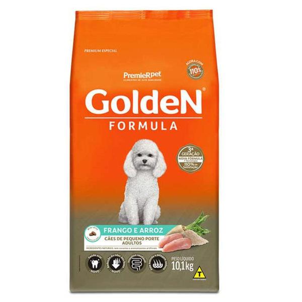 Imagem de Ração Golden Formula Premium Especial Adulto Raças Pequenas Frango e Arroz 10,1kg