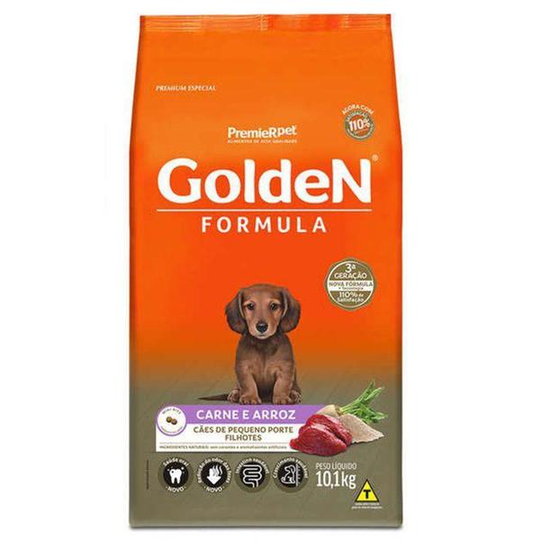 Imagem de Ração Golden Formula Premium Especial Filhote Raças Pequenas Carne e Arroz 10,1kg