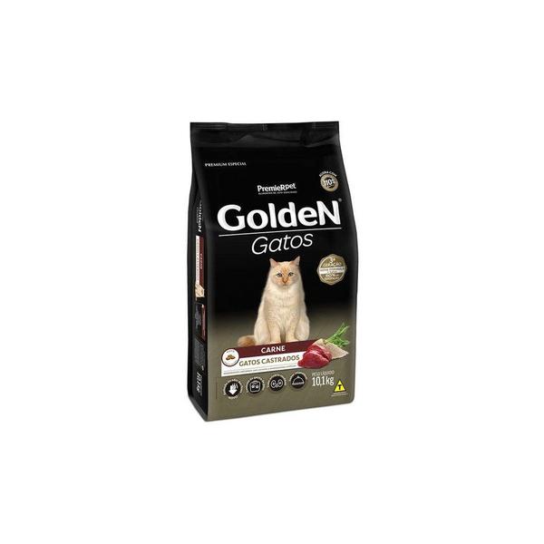 Imagem de Ração Golden Para Gatos Castrados Adulto Sabor Carne 10,1Kg