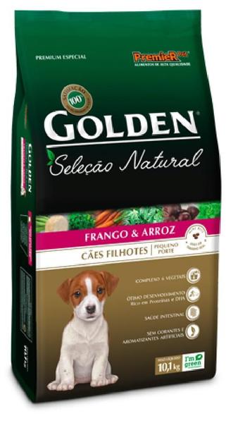 Ração Golden Seleção Natural Cães Filhotes Frango Arroz 1Kg - Premier Imagem de Ração Golden Seleção Natural Cães Filhotes Frango Arroz 1Kg