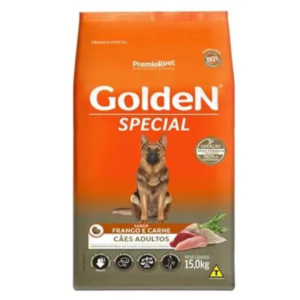 Imagem de Ração Golden Special para Cães Adultos Frango e Carne