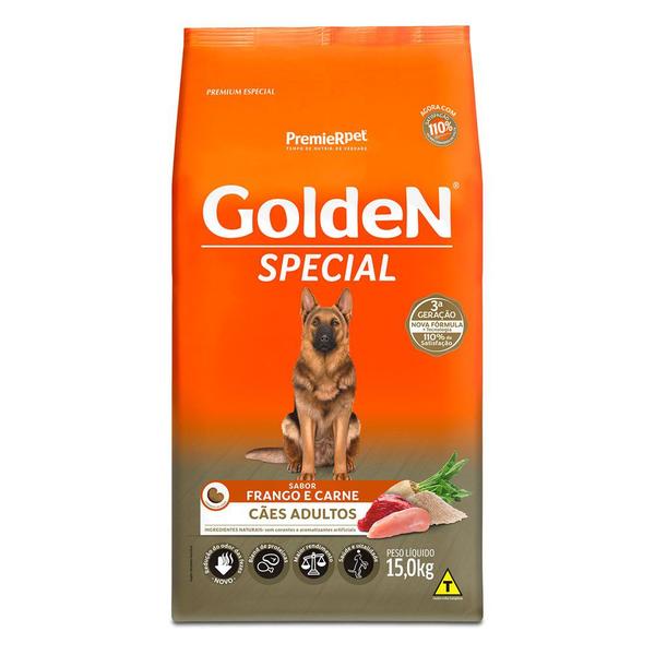 Imagem de Ração Golden Special Para Cães Adultos Sabor Frango e Carne